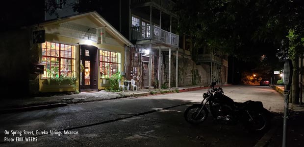 Night on Spring Street Eureka Springs Arkansas Night on Spring Street Eureka Springs Arkansas